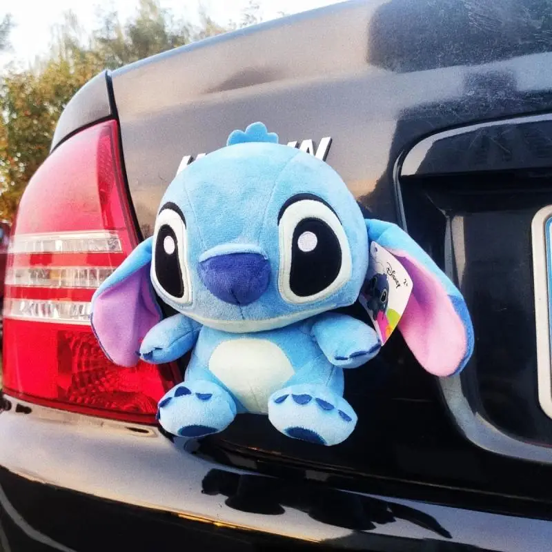 New Anime Cartoon Disney Stitch Plush Car Pendant Outside Car Doll Car Rear Tail Doll Rear Trunk Decoration Roof Car Decoration