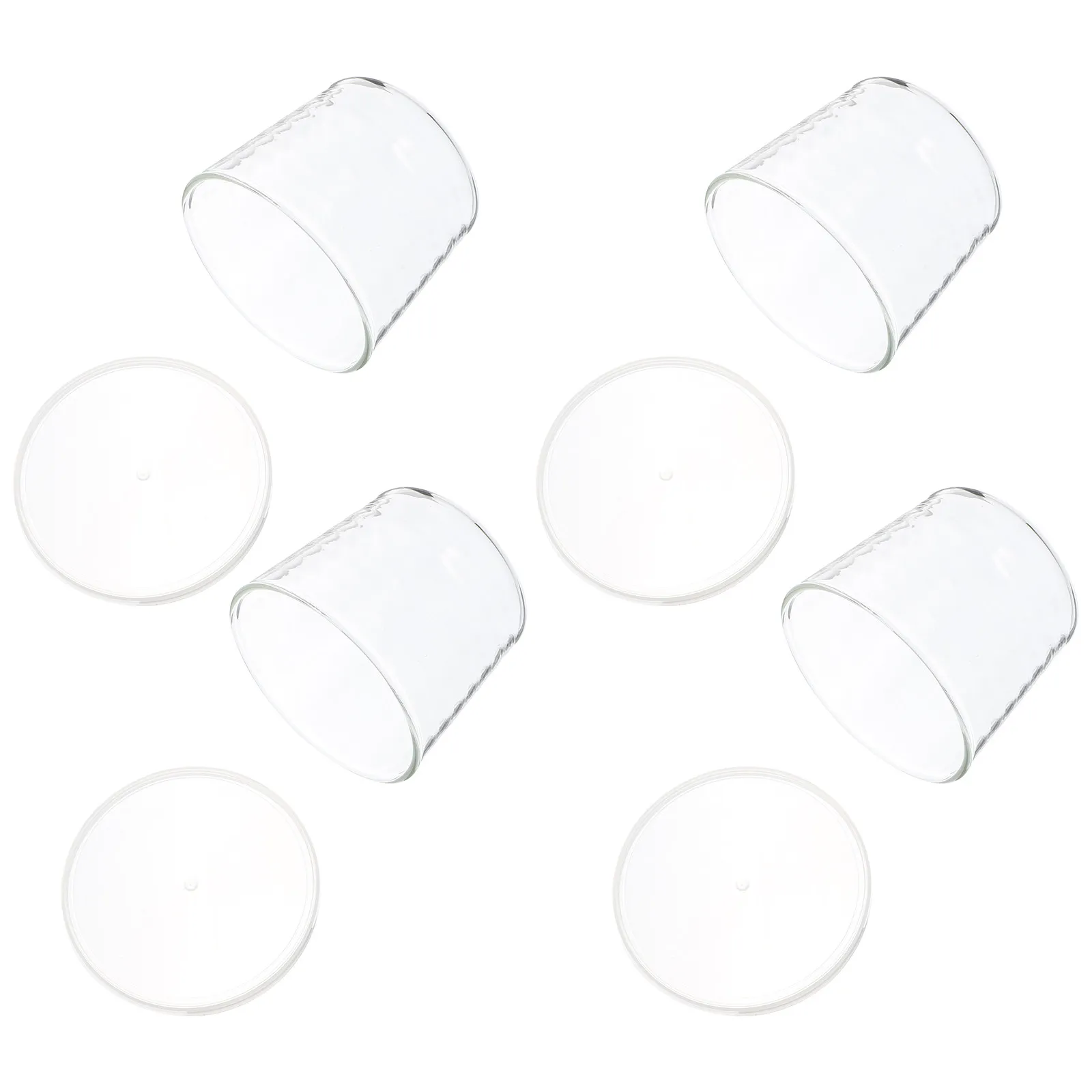Juego de 1 Vaso de Vidrio de 200 ml, Transparente, para Leche, Jugo, Pudín, Postre, Resistente al Calor y Frío, Taza para Beber, Vaso para Leche