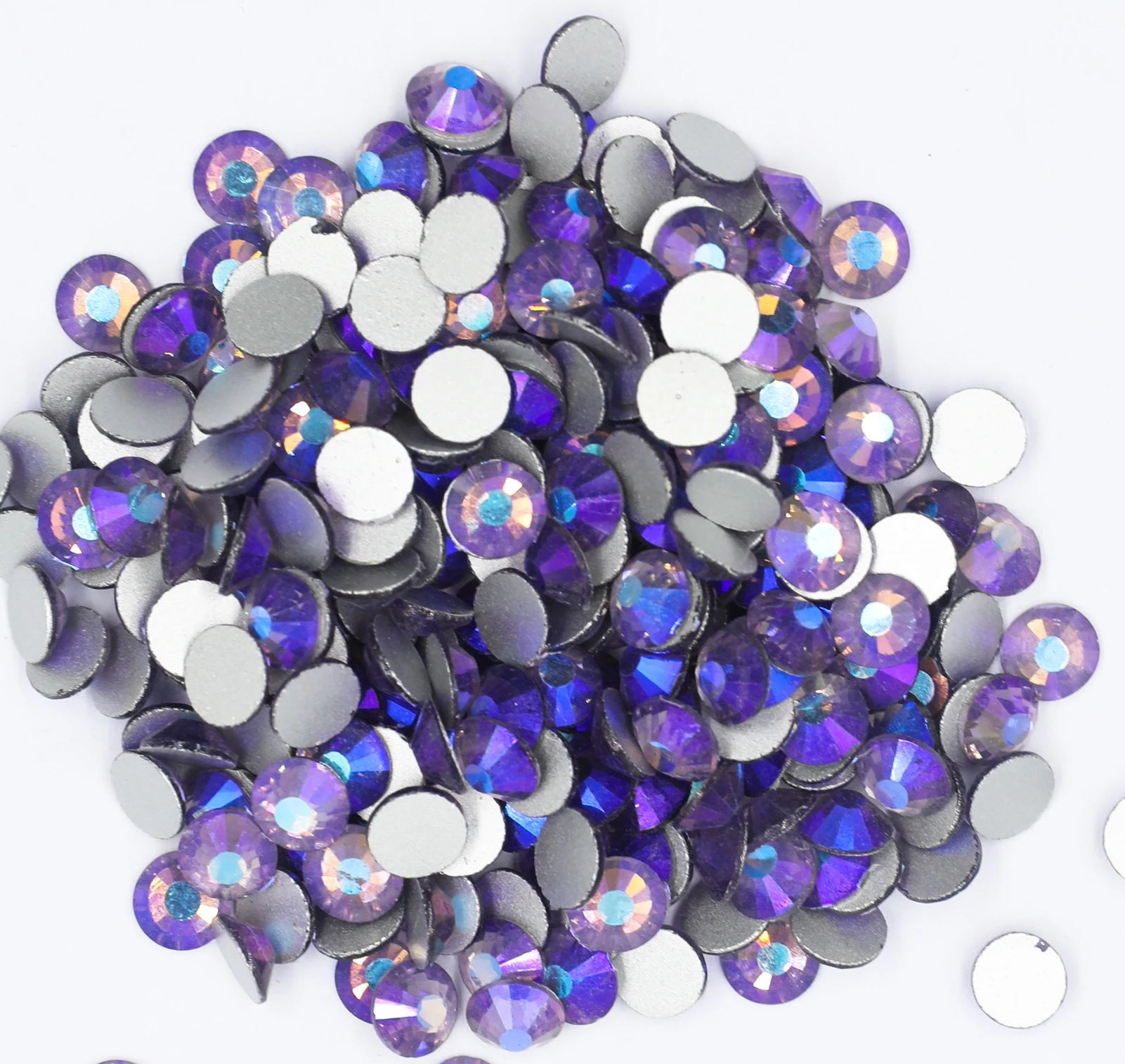 Violet AB SS3~SS30 Non Hotfix Rhinestone стразы Flatback Glass Stone Nail Rhinestones Diamond For DIY Nail Decorations