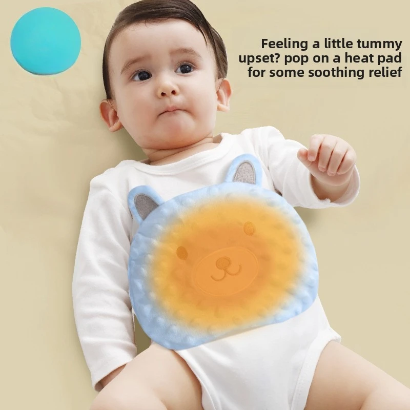 قطعة أثرية مضادة لانتفاخ البطن والمغص لتدفئة البطن، الطفل، حديث الولادة في فبراير، العادم، وسادة ضغط ساخنة للفاصوليا الحمراء