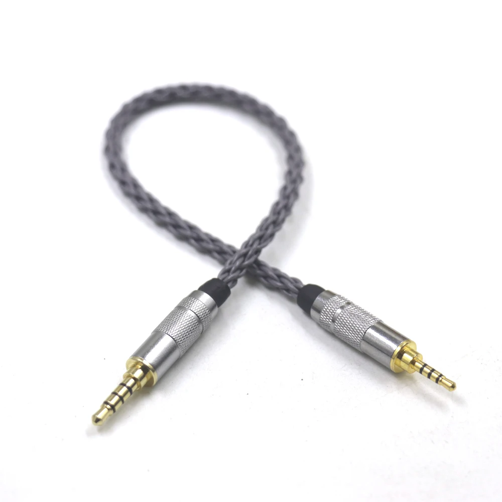 Haldane GreyJelly 2.5 มม.TRRS Balanced ชาย 3.5 มม.TRRS Balanced ชายอะแดปเตอร์เสียง 3.5 มม.M ถึง 2.5 มม.M