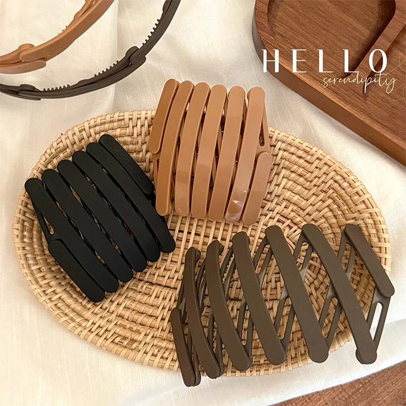 المحمولة للطي رباط شعر النساء عدم الانزلاق عقال غسل الوجه هيرباند الفتيات إكسسوارات الشعر عقال قابل للسحب