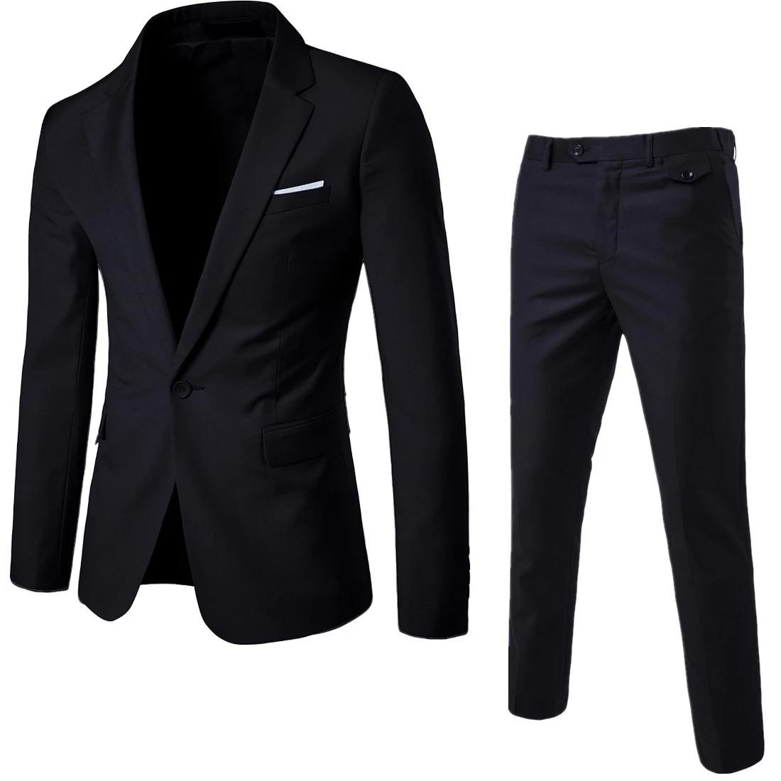 Men Suits Blazers 3 Pieces 2 Sets Elegant Luxury Wedding Business Vest Pants Blue Coats 2022 Formal Jackets Korean