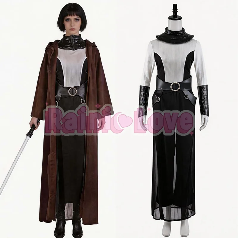 

SW Asajj Ventress Cosplay Costume Medieval Ventress Long Gown For Hallowmas Party Adult Women Men Role Play Outfit