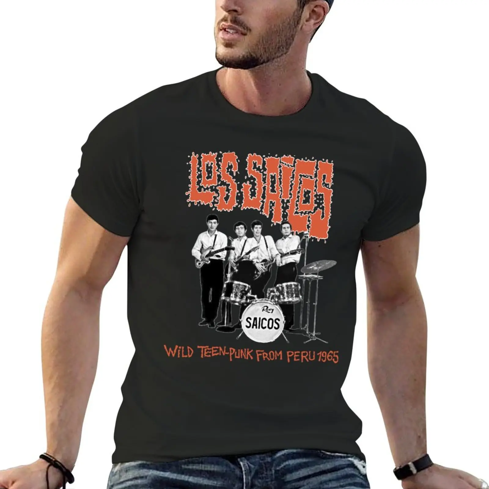 

Punk Rock Band Los Saicos T-Shirt customizeds vintage anime shirts men