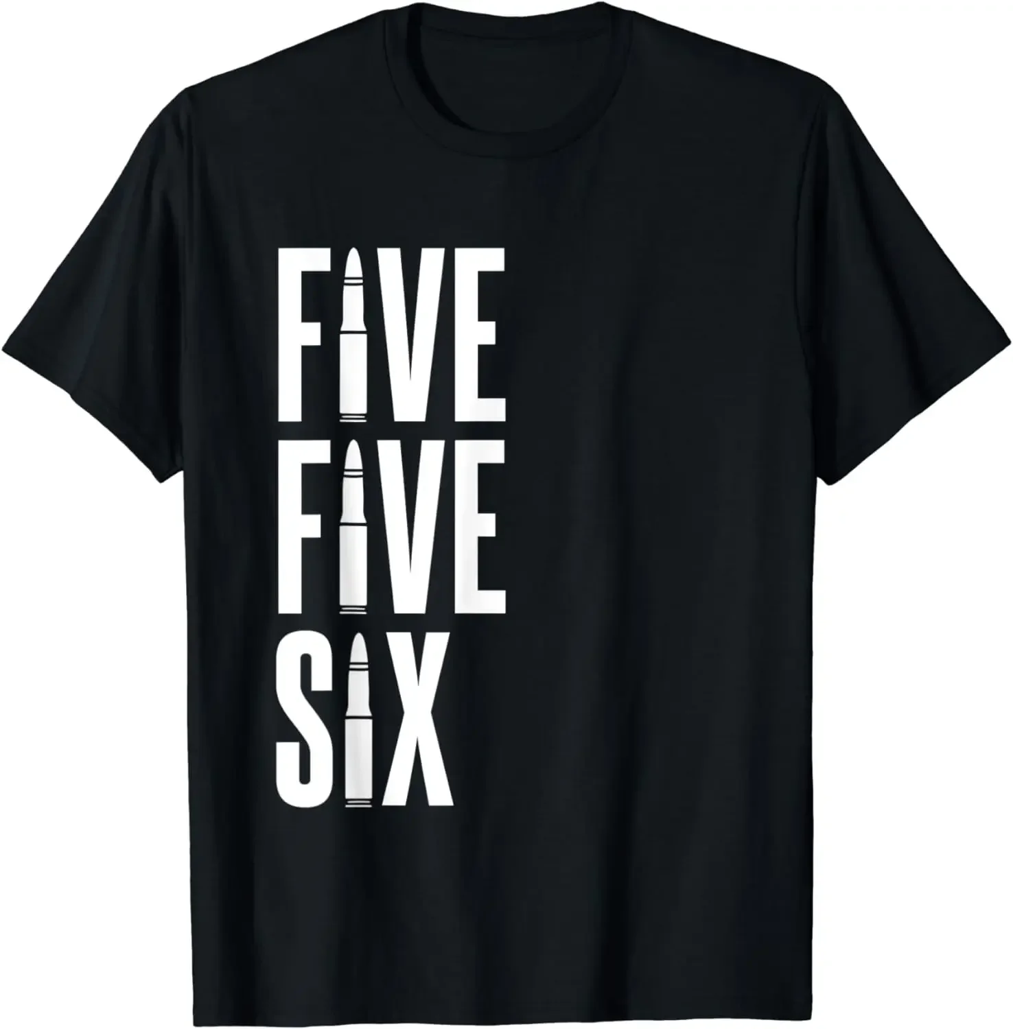 

Five Five Six Pro Gun Military 556 Bullet T-Shirt 100% Cotton O-Neck Summer Short Sleeve Casual Mens T-shirt Size S-3XL