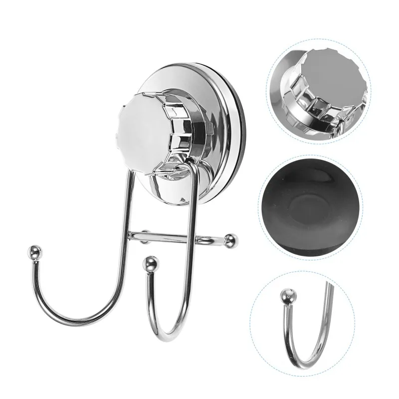 

Cup Hooks Towel Racks Wall Hook Toilet Paper Hanger 1Pcs for Hanging Kitchen Bathroom Supplies Easy To Install Vacuum Suction