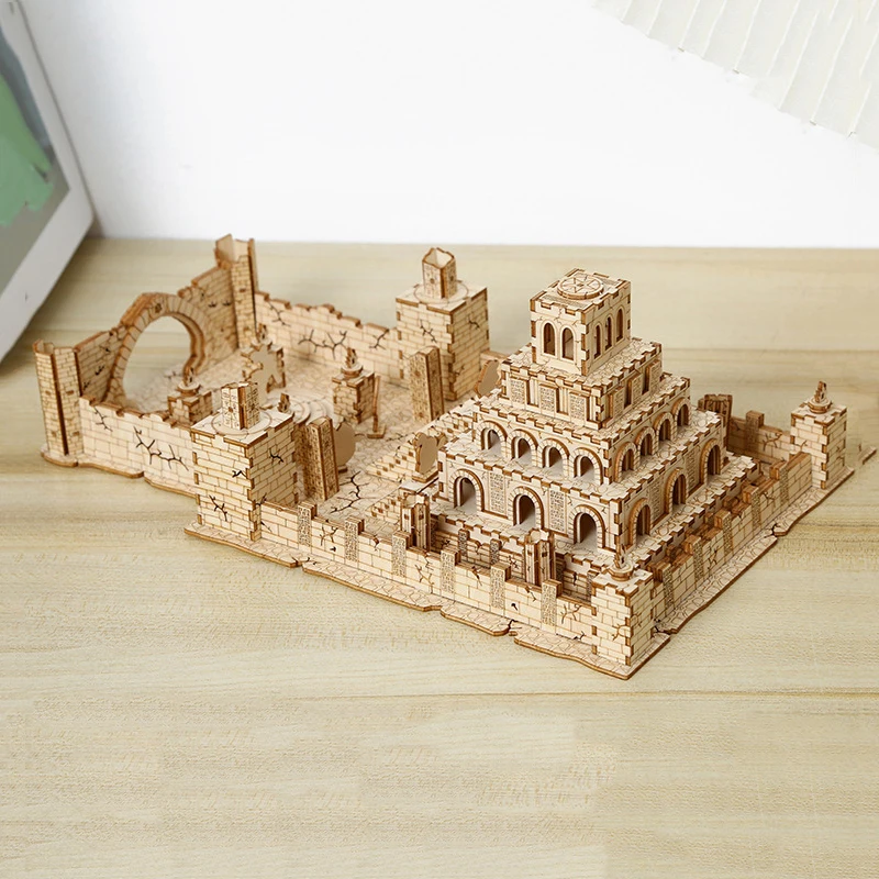 Fai da te ruches in legno 3D Puzzle Model Building kit artigianato fatto a mano architettura House Assembly Toys for Children regali di compleanno