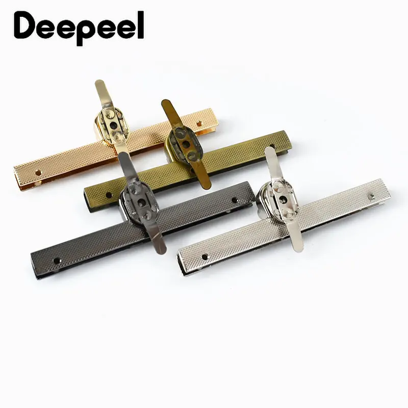 2/5pcs Metal Rectangle Lock Buckles Bag Handbag Closure Twist Turn Locks Clasp Women Purse Kisss Snaps DIY Luggage Accessories