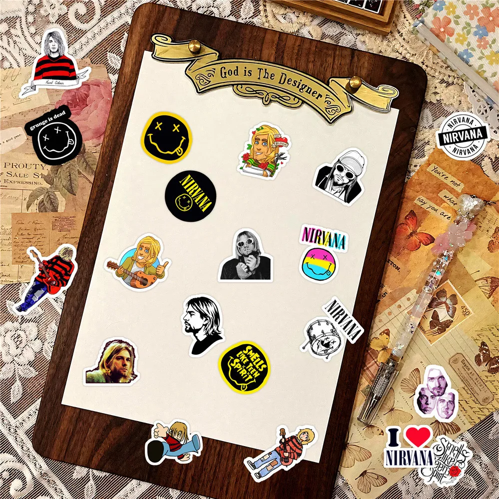 125Pcs Nirvana Band Season 3 Rock Mini Stickers DIY Decor For Phone Notebook Diary RecordingYourLife Store - view 6