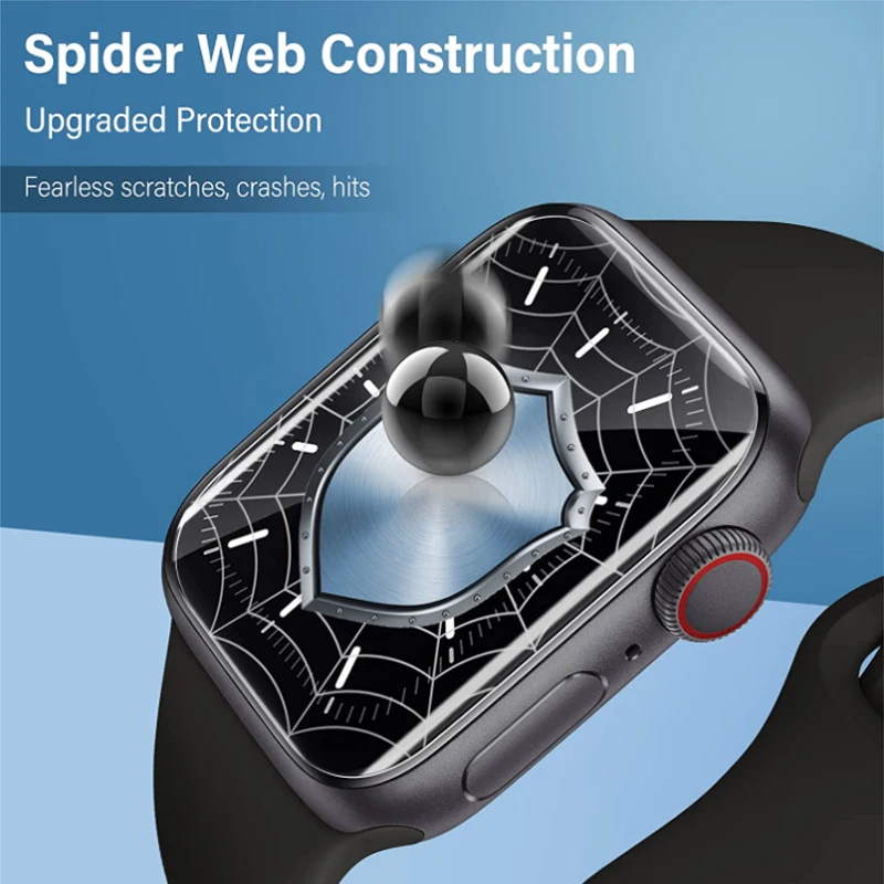 Pellicola protettiva per Apple Watch Screen Protector Ultra 49mm serie 8 7 6 SE 5 4 3 iWatch senza bolle 41mm 45mm 42mm 44mm 40 38mm