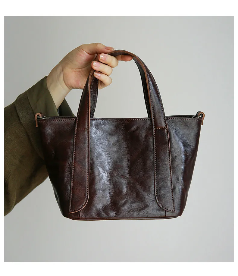 Luxuriöse handgefertigte Damenhandtasche aus Rindsleder der ersten Schicht für Wochenend-Outdoor-Partys, modische Designer-Umhängetasche aus echtem Leder – Detail 10
