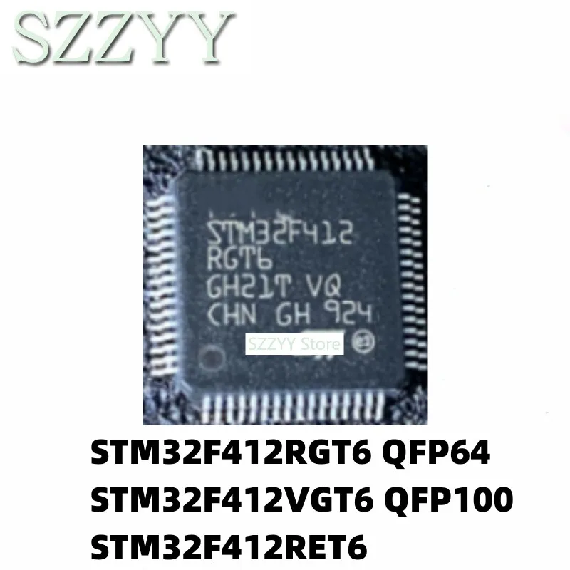 5PCS STM32F412RET6 STM32F412RGT6 QFP64 STM32F412VGT6 QFP100