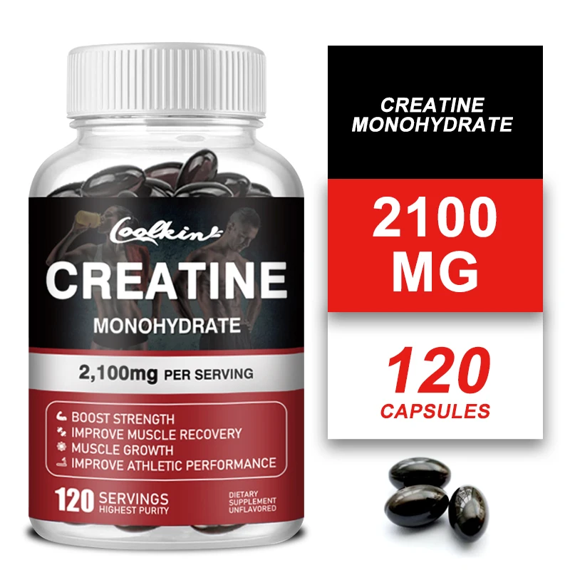 

Creatine Monohydrate Supplement - Supports Muscle, Energy and Cognitive Function, Increases Lean Muscle Mass - Gluten Free