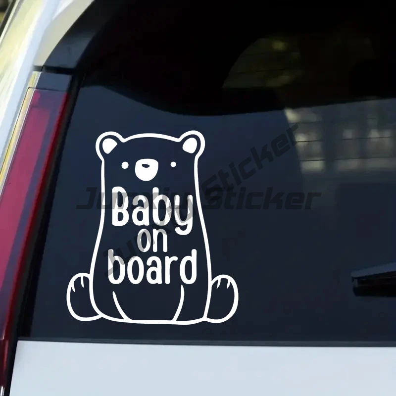 

Bear Baby On Board Vinyl Decal Car Bumper Window Stickers Waterproof Decoration For Car Fashion Decals
