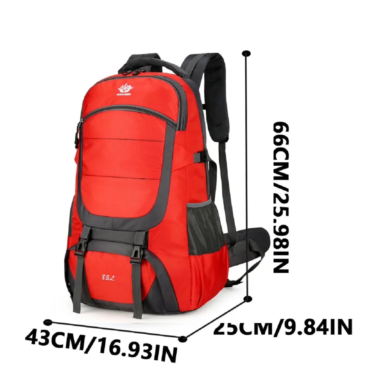 85L Large Capacity Outdoor Forest Travel Bag Tactical Mountaineering Bag Waterproof Reflective Backpack