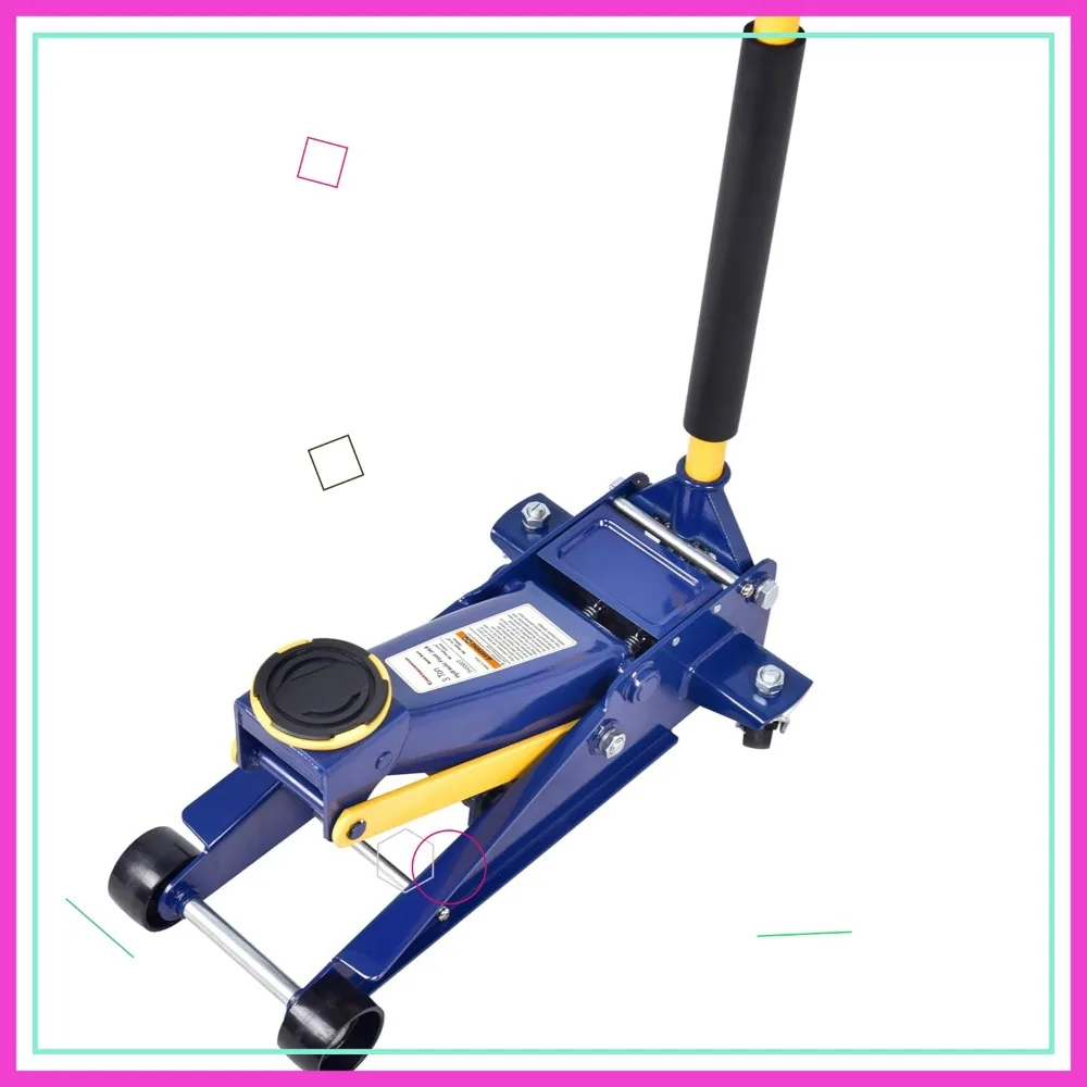 

3 Ton Floor Jack, Heavy Duty Low Profile Hydraulic Steel Service Jack with Quick Lift