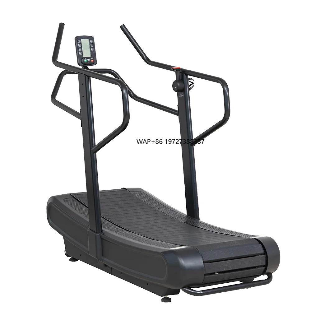 

Commercial Manual Curved Treadmill Self-Generating Non-Motorized Wireless Heart Rate Test Pvc Abs Aerobic Exercise Machine