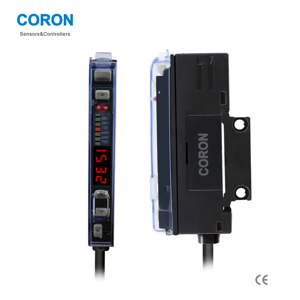 GF5R-P Fast Response Small Size Segment Display Red LED Fiber Optic Sensor PNP Light-on Dark-on Lead Wire