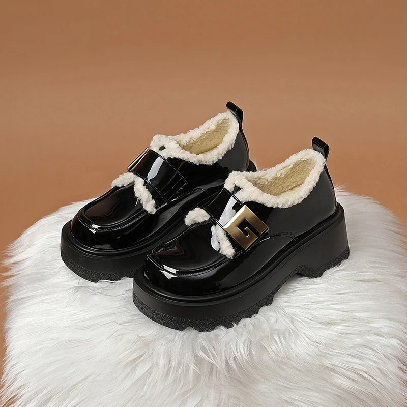 

OPP Women Winter Keep Warm loafers shoes Luxury Designer pump Shoes fashion snow shoes For Women