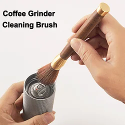 Brosse à café avec manche en bois pour machine à expresso, accessoires pour la maison, outil de cuisine Barista, moulin à café, époussetage de livres