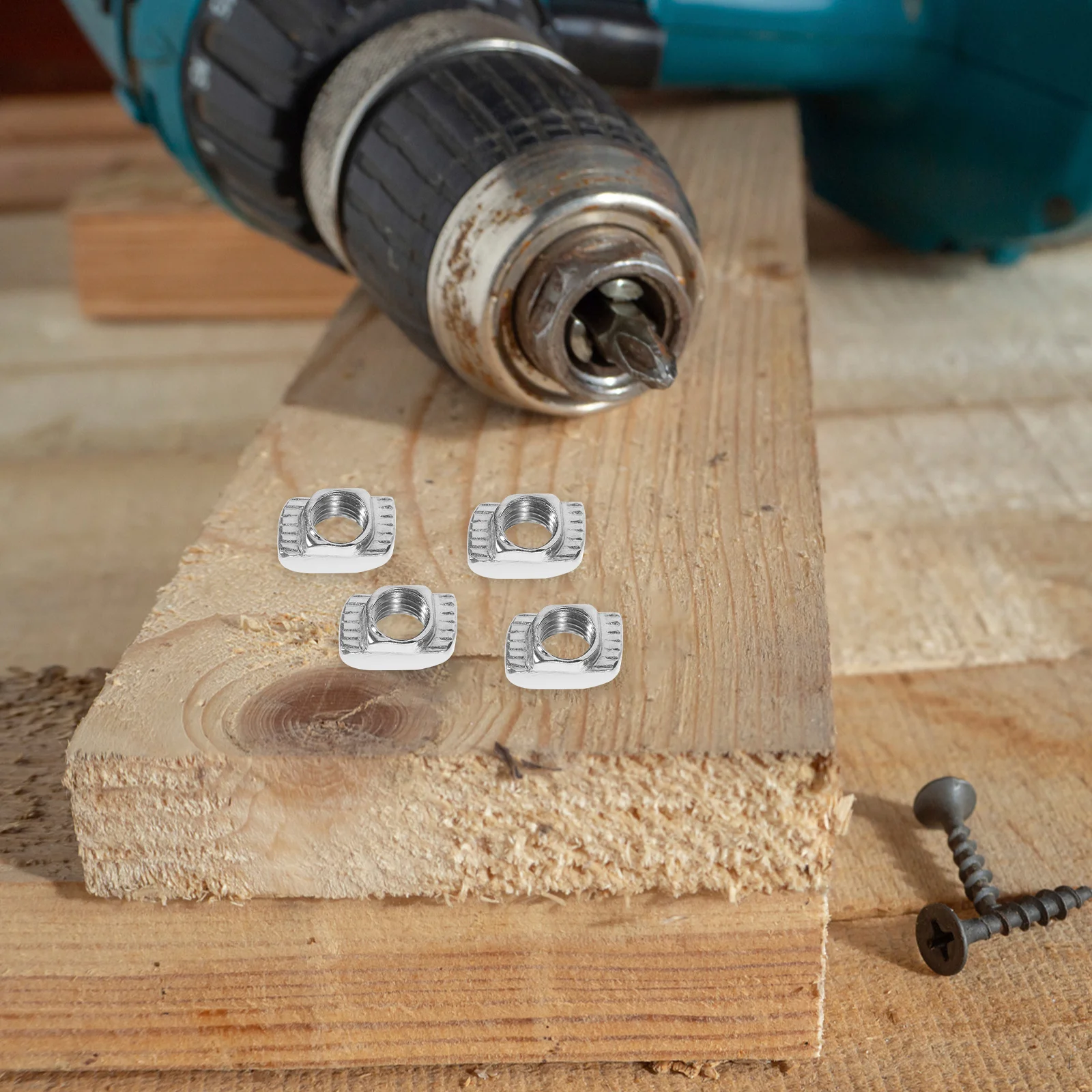 

200Pcs European Aluminum Profile T-Nut Silver M5x10x6 High Hardness Carbon Steel Long Service Life T-Nut T-Nuts