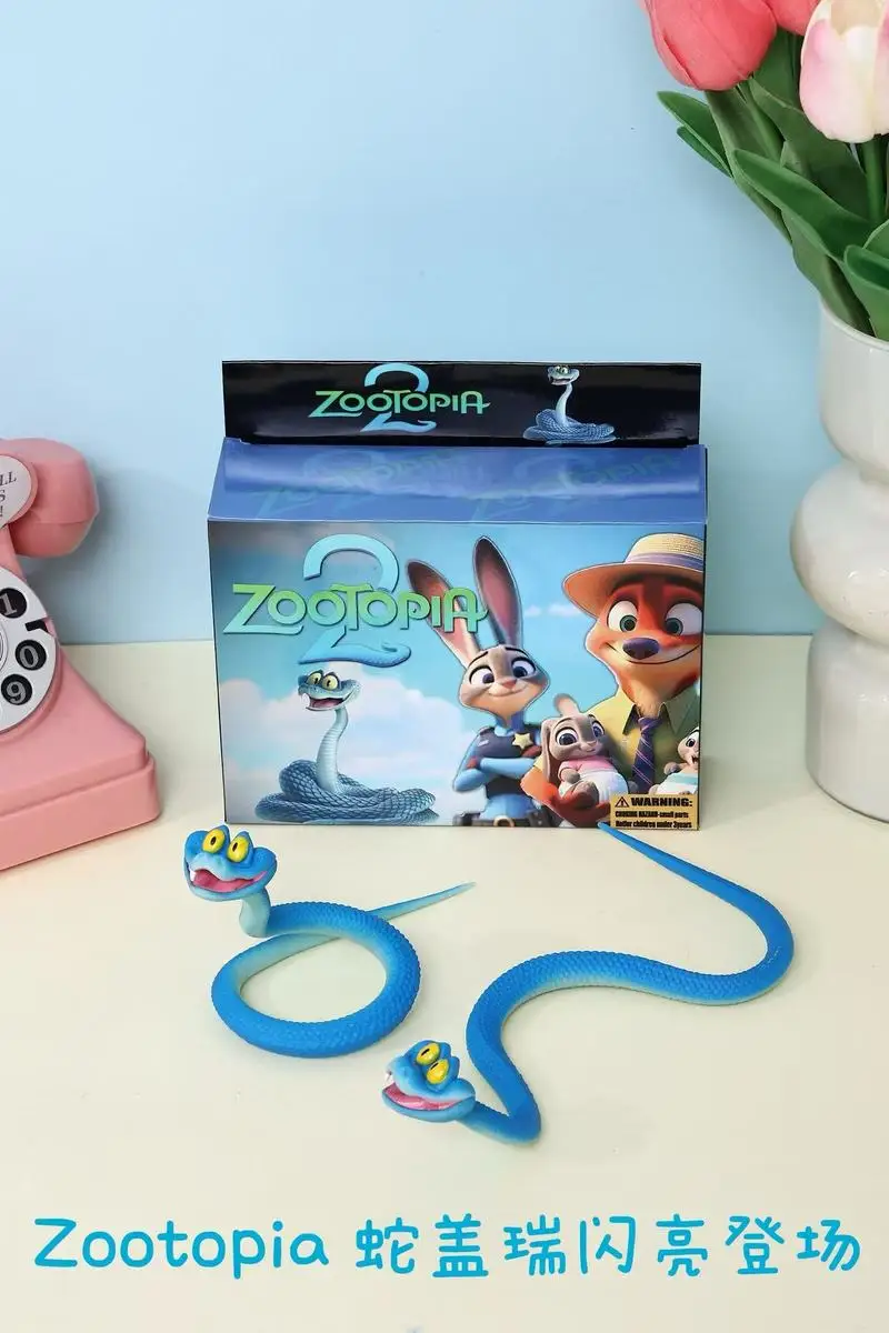 Zootopia 2 Gary serpent soulagement du Stress boîte aveugle modèle corps complet mobile Judy Niki Figurine cadeau pour garçons jouets à collectionner