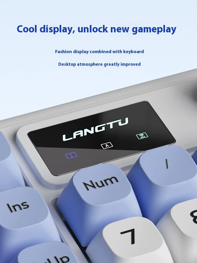 Langtu l98 drahtloses Silent-Tastatur-und Mausset mit drei Modi für Mädchen Büro-Tippspiel Spezial bildschirm Bluetooth 2,4g verkabelt