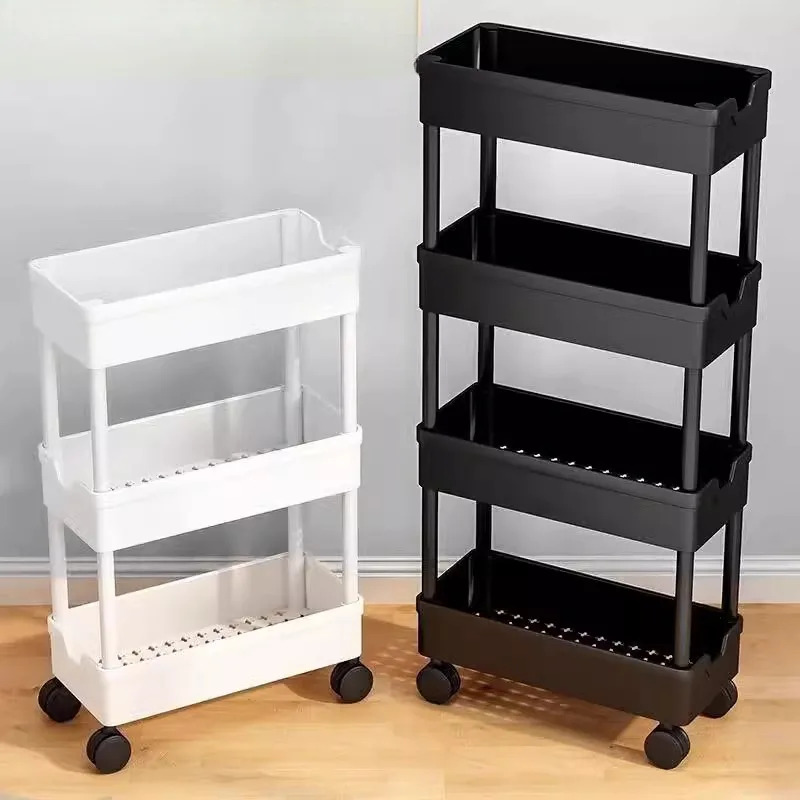 Prateleira de Armazenamento Multicamadas para Cozinha e Banheiro, Organizador Lateral para Geladeira, Preenchedor de Espaços,...