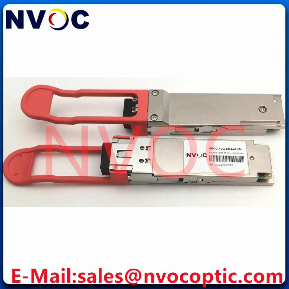 

40G QSFP 40KM,40Gb/s 40KM ER4 Duplex LC SMF 1270-1330nm GBIC DOM Single Mode Fiber Transceiver For Cisco Huawei Mellanox Switch