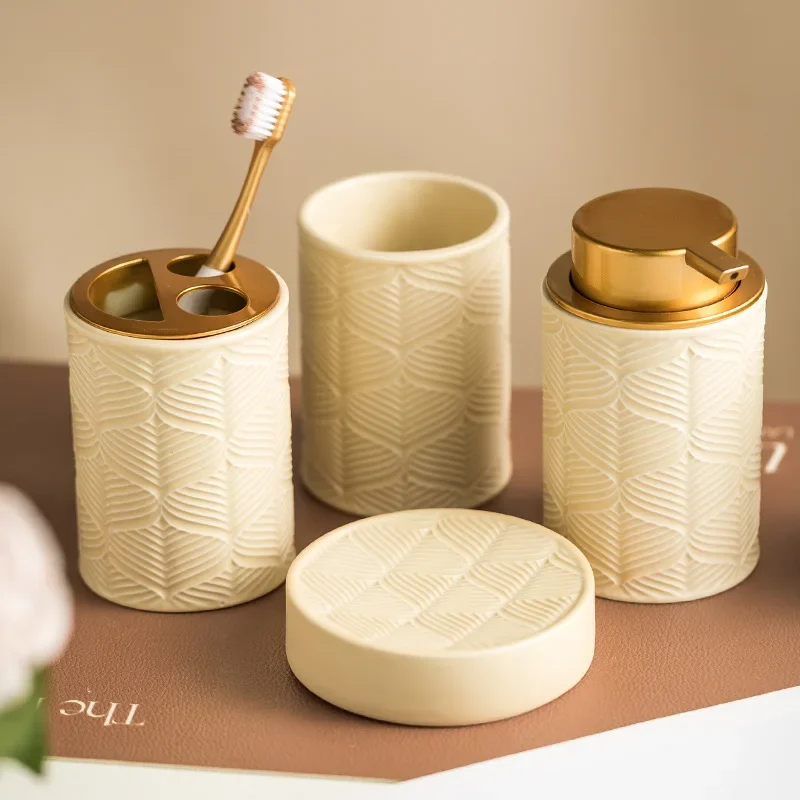 ceramic-bathroom-wash-set-bathroom-mouthwash-cup-supplies-four-piece-home-ornament-set