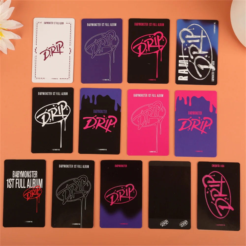 ไอดอลKpop Babymonsterใหม่อัลบั้มหยดขนาดเล็กการ์ดLOMO RUKA PHARITA ASA AHYEON RAMI RORA CHIQUITAแฟนของขวัญคอลเลกชัน