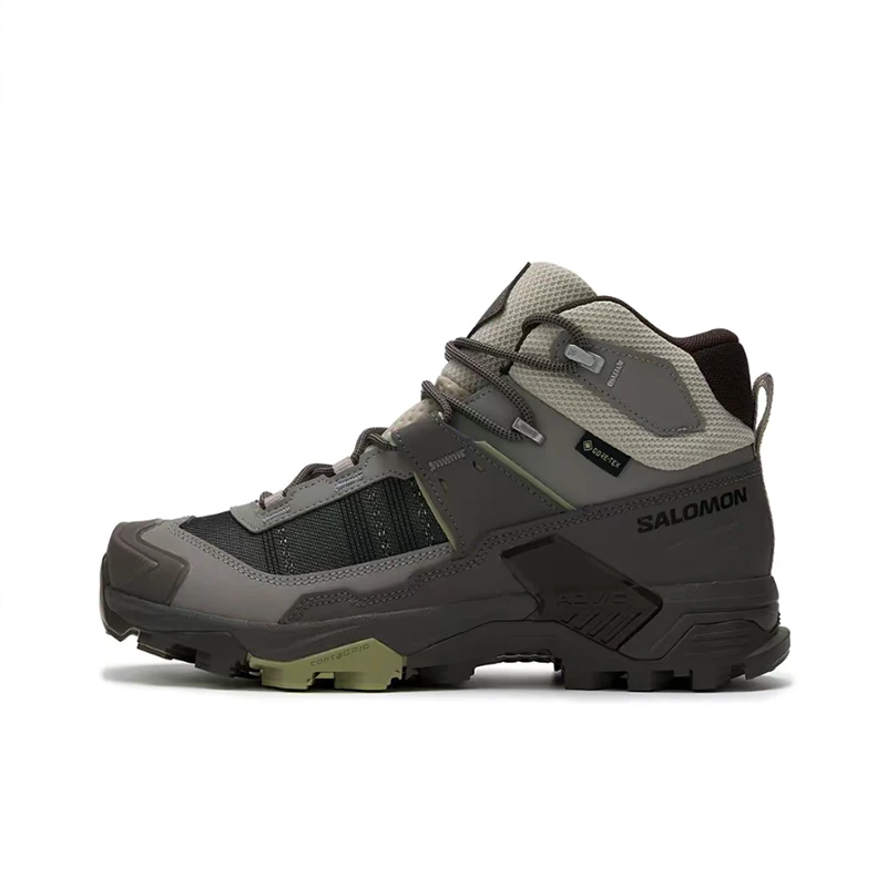 Salomon X ULTRA 5 GTX Classic, Stylish,Versatile, Supportive,and Snug-Fitting High-Top Running Shoes for Men–Marble Gray  492793