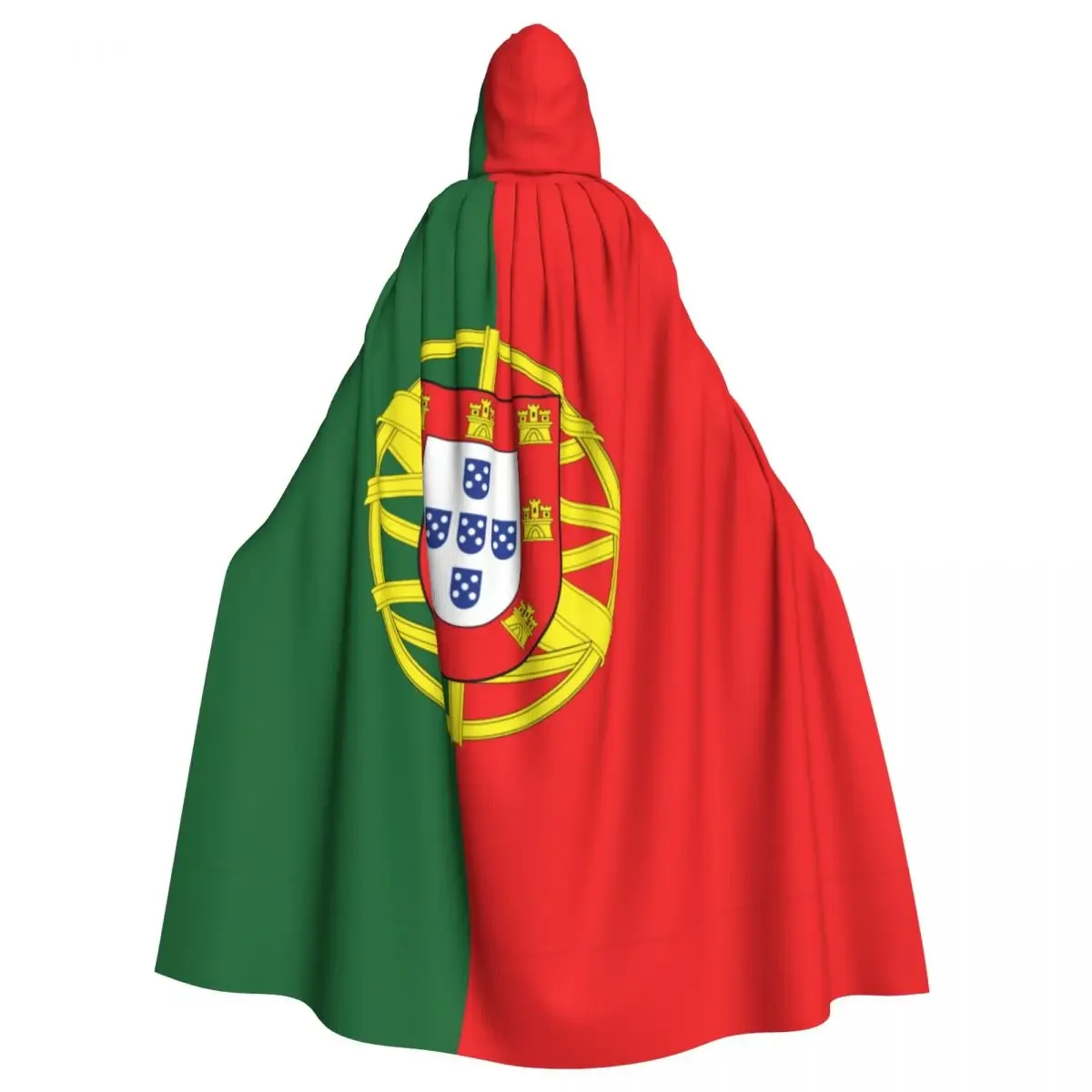 Portugal Flag Unisex Adult Cloak with Hood Long Witch Costume Cosplay