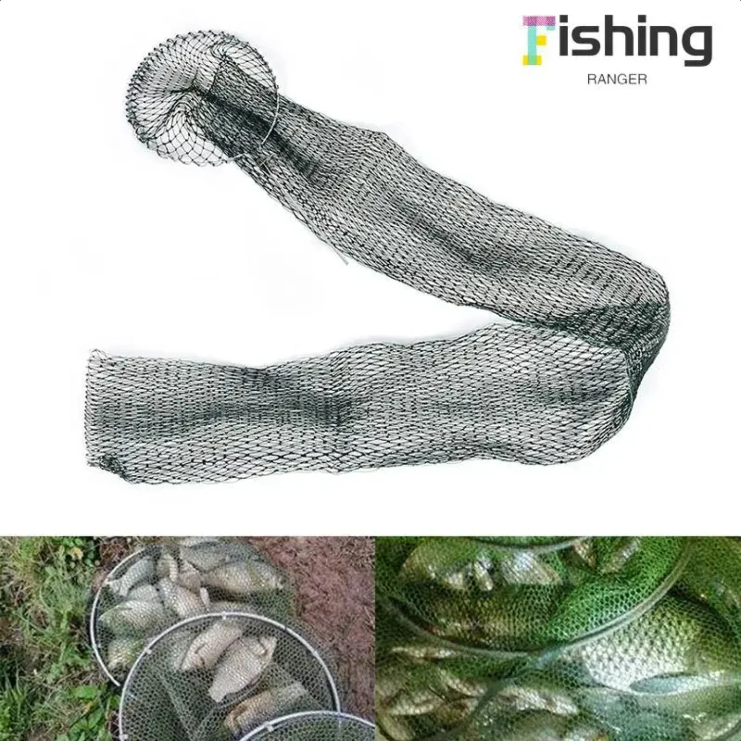 1.5M/2M Fishing Net Trap Fishing Mesh Folding fish  Small Fishing Tackle Mesh