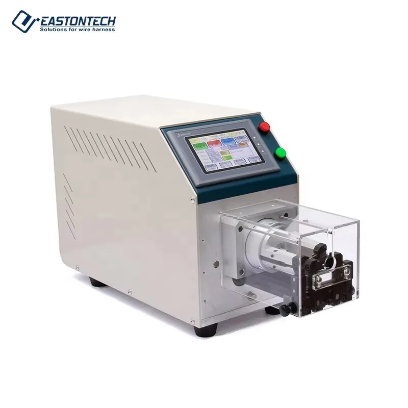 Semi Automatic 1.38-6.99mm Rotary Coaxial Wire Cable Stripping Machine Coax Cable Stripper With Foot Pedal Start EW-06F