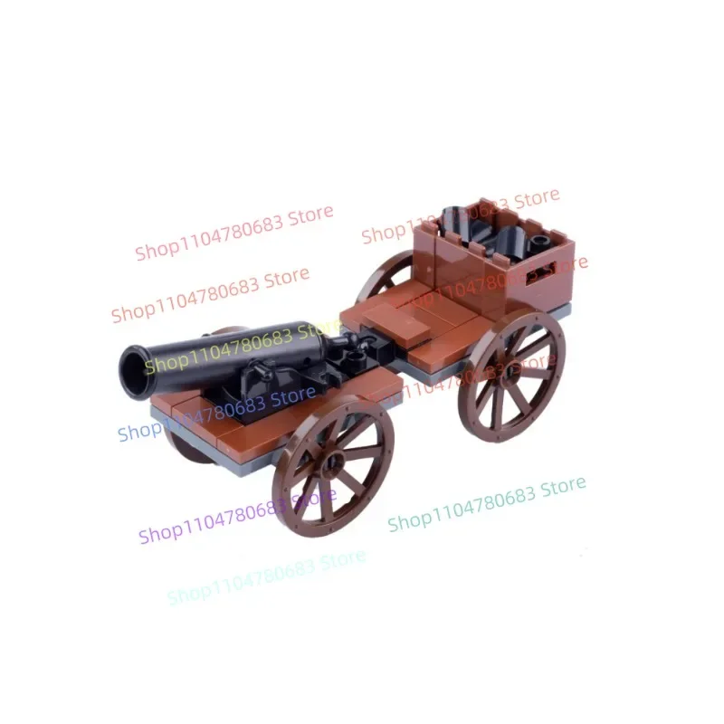 MOC Bouwstenen Mini Vintage Kanon Assemblagemodel Displaystuk Cartoon Anime Accessoires Speelgoed Vakantiecadeau Collectible