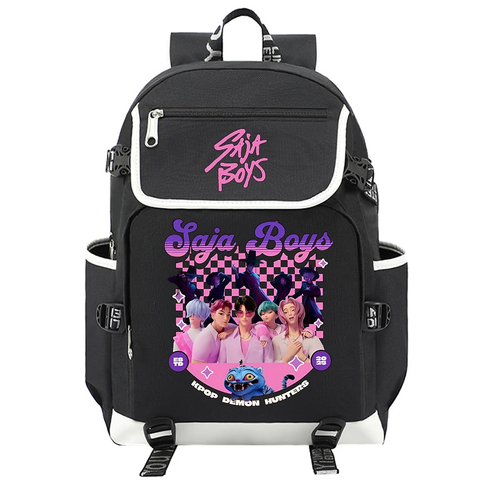 حقيبة ظهر مدرسية من Kpop Demon Hunters حقيبة ظهر للمراهقين والكمبيوتر المحمول في الهواء الطلق والسفر للأولاد والبنات