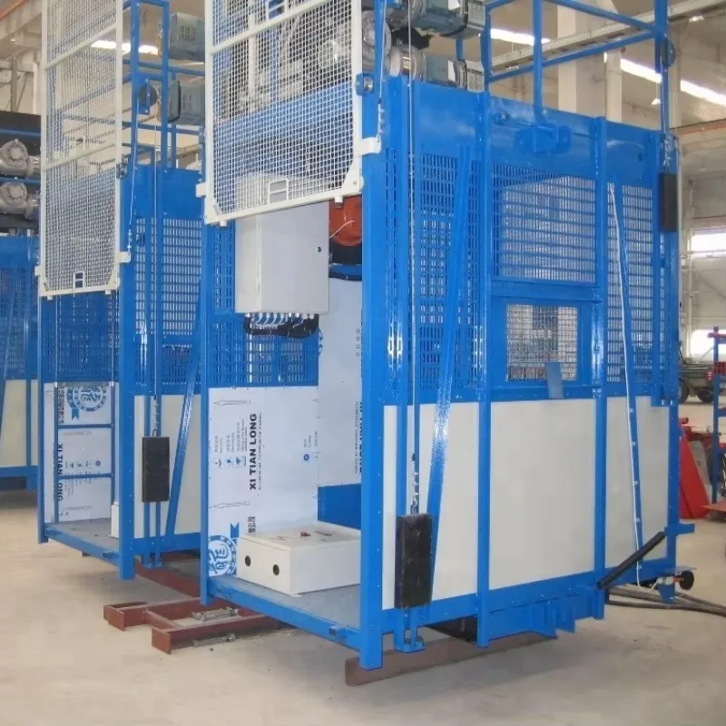 Heavy-Duty Construction Elevator 2 Ton Load 260m Height Reinforced Structure Motor Gear Transmission High Efficiency for Large