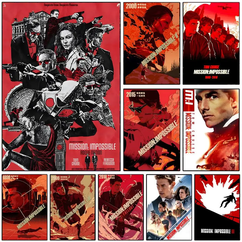 thrilling movie M-Mission Impossible Poster Modern Home Decoration Interior Design & Contemporary Wall Art Collection