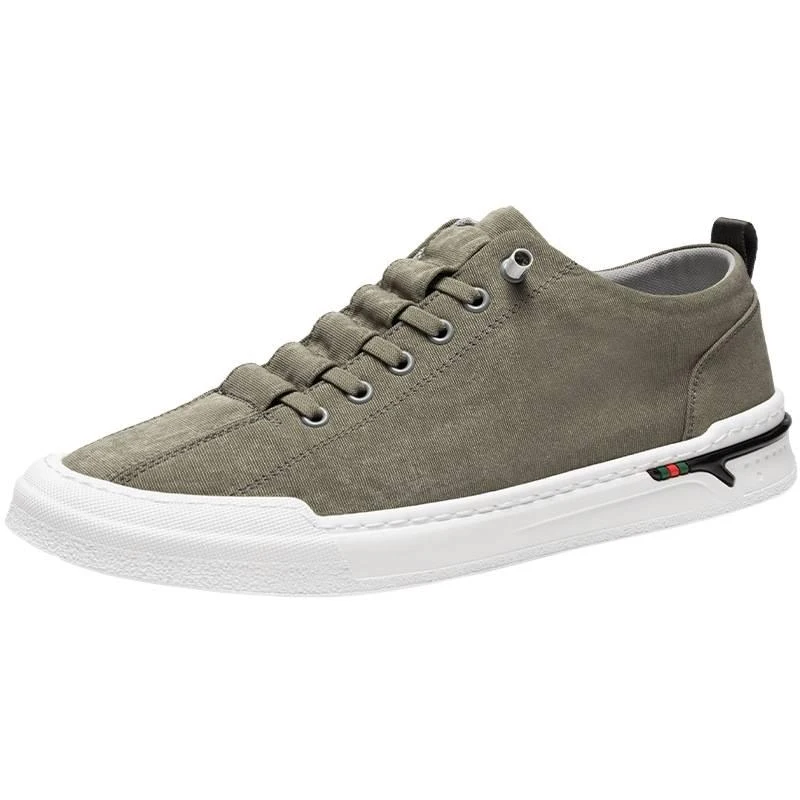 

Light Luxury Sace New Model 9275 British Style Breathable Fabric Shoes Front Lace-up Low-top Men's Casual Canvas Shoes
