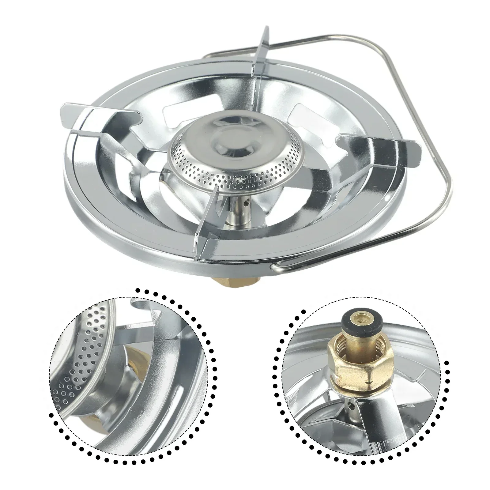 

New Quality Furnace Head High Strength Iron Top With Handle Zinc Alloy Camping Stove Copper Corrosion Resistance