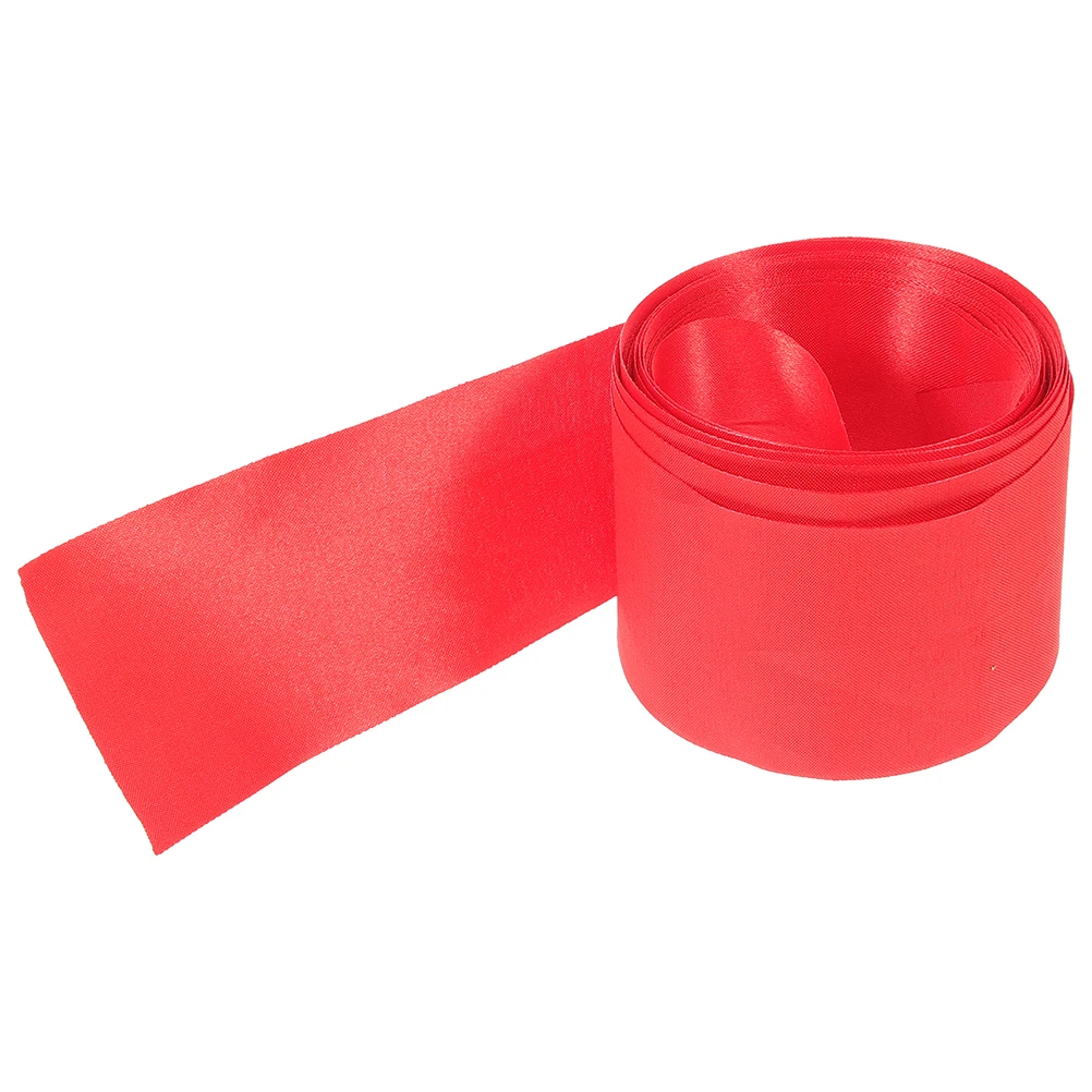 

Red Solid Double Faced Ribbon Race for School Sports Sprinting Events Athletics Training Track Meets Competition