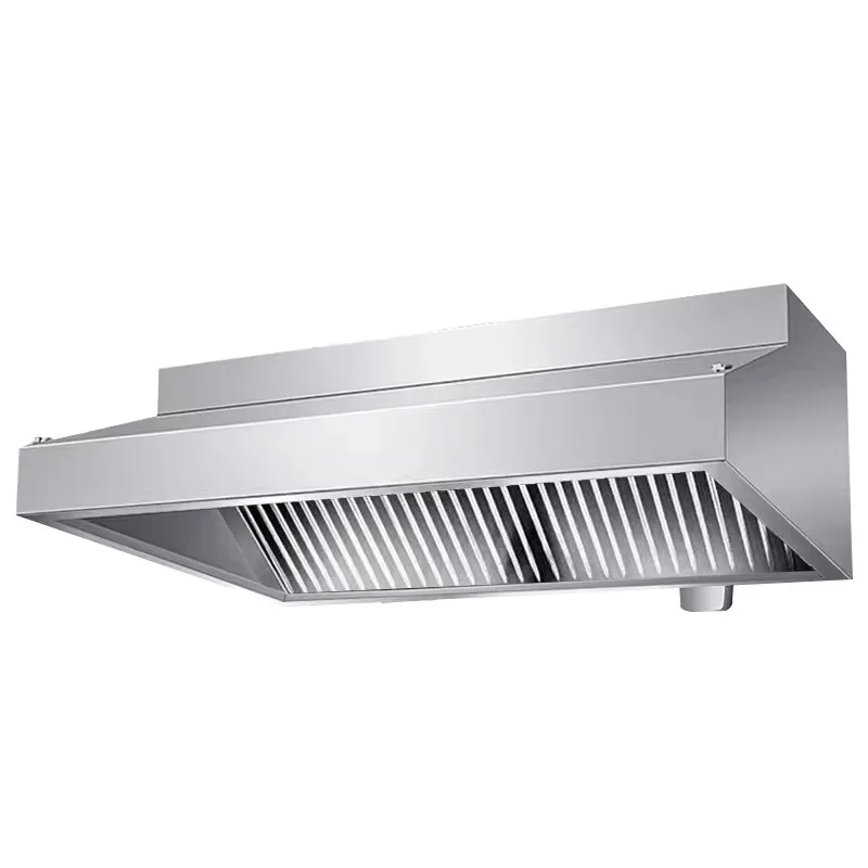 Commercial Hotel Kitchen Range Hood Large Air Volume Mute Fan Electric Stainless Steel Smoke Exhaust Rural Earth Stove for Use