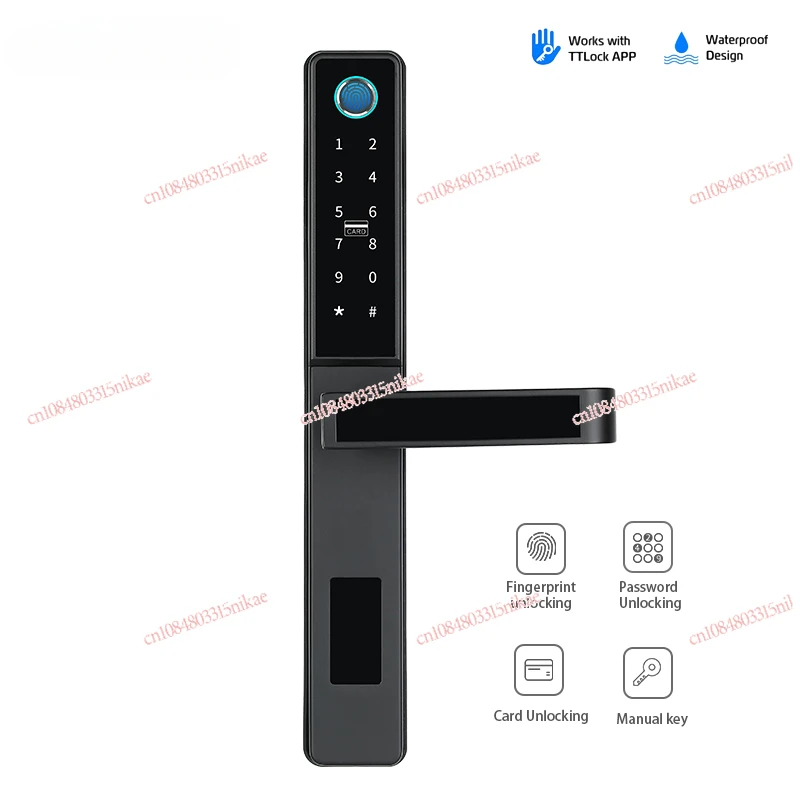 Security door Wifi I Mobile Upvc Door Lock Smart Smart mortise Lock Ttlock Key card Guest access Alexa compatible