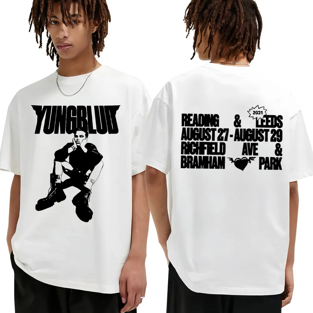 

Yungblud IDOLS Album 2025 Graphic T Shirts Men Women Fashion Hip Hop Vintage T-shirts Oversized Casual Cotton T-shirt Streetwear