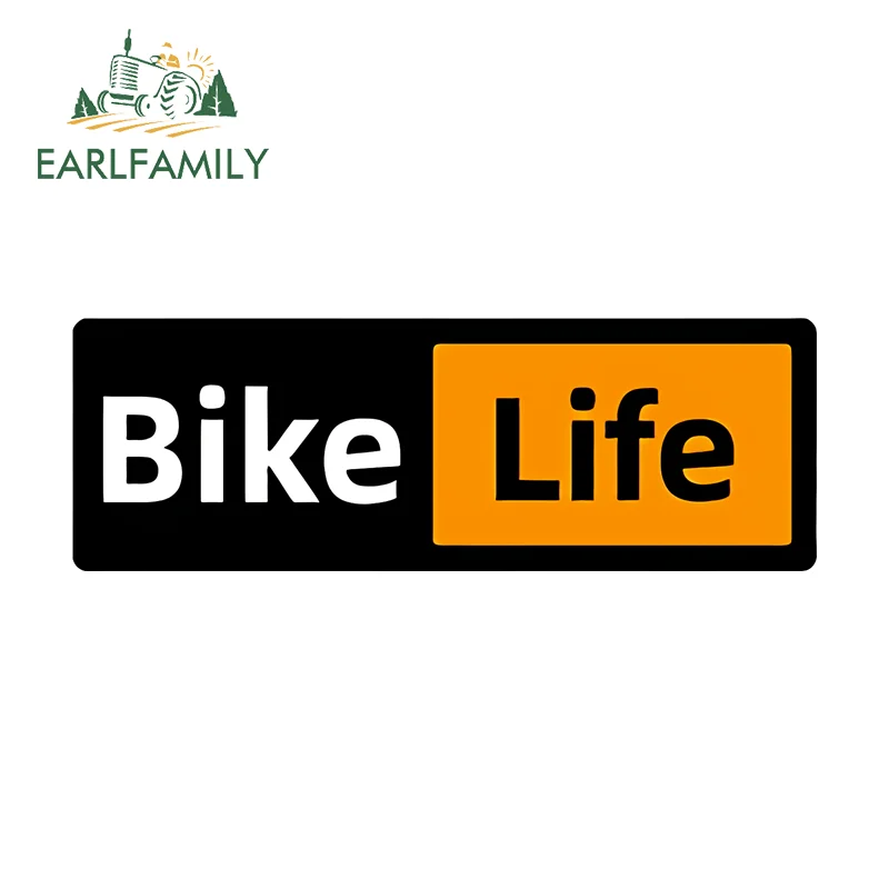 EARLFAMILY Bike Life Road Bicycle Frame Sticker Top Tube Handlebar Waterproof Decoration Durable Vinyl Decal Moto Accessories