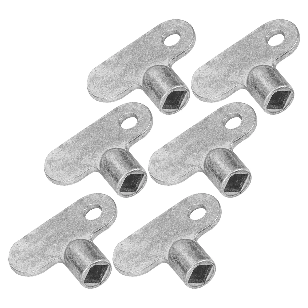 

6Pcs Radiator Bleed Keys Professional Zinc Alloy Radiator Valve Key Air Valve Wrench for Gas Faucet Plumbing Repair