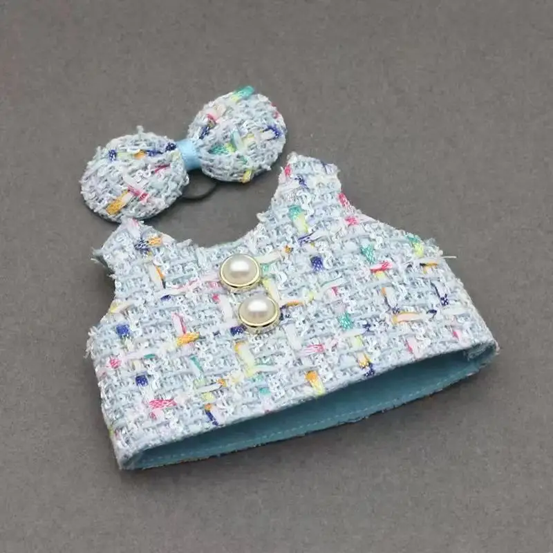 for 17CM LABUBU clothes Dolls  Girl Kid Gift Labubu clothes luxury Cute 17CM Doll Outfit Accessories Classic Dress Set