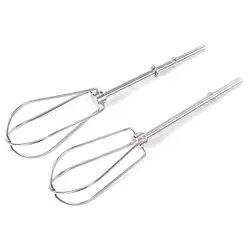 2pcs Stainless Steel Mixing Rods Blender Head Eggs Cream Flour Cake Stirrer Whisk for KHM2B W10490648 KHM926 Hand Mixer Beaters